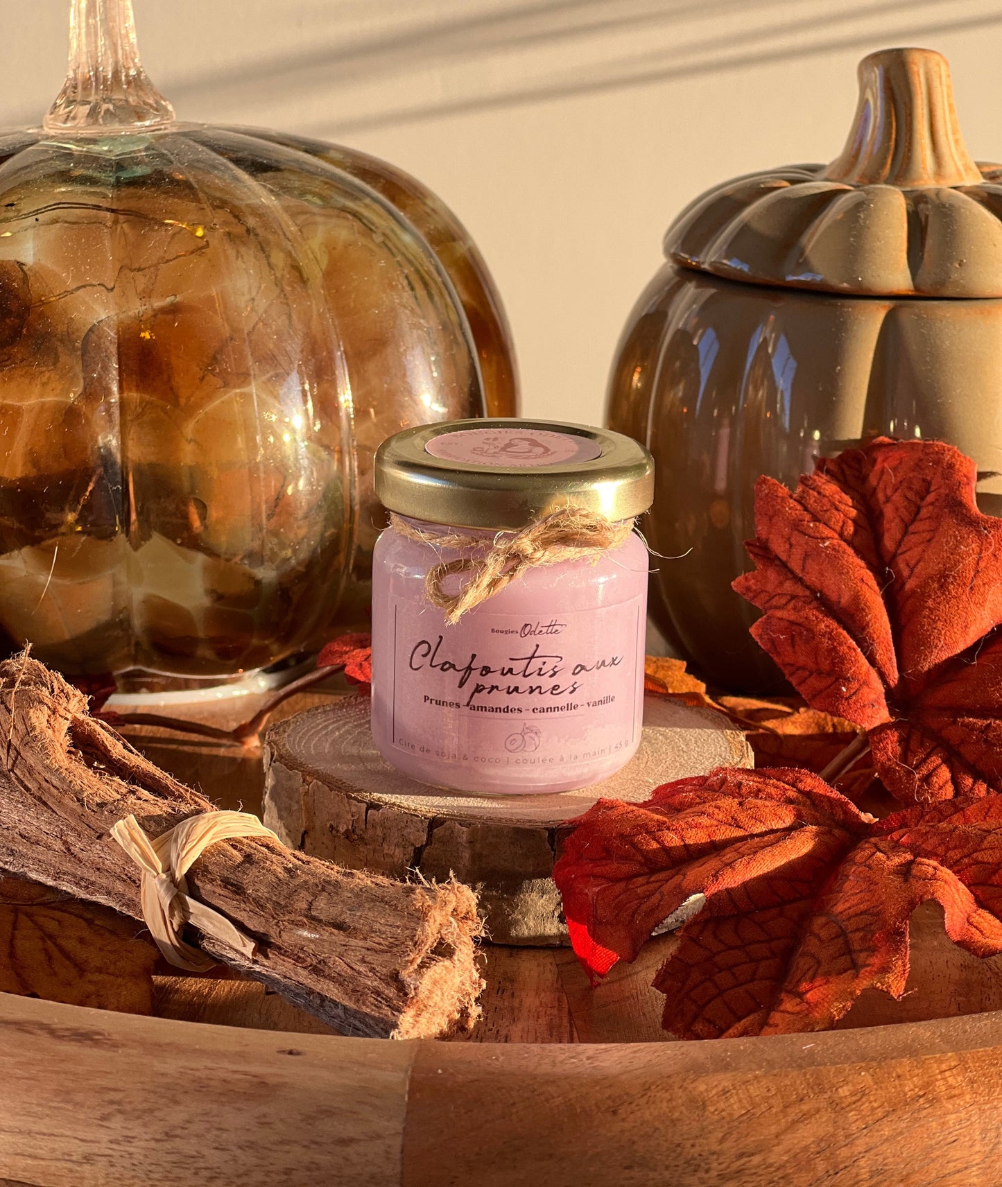 Mini bougie - Clafoutis aux prunes