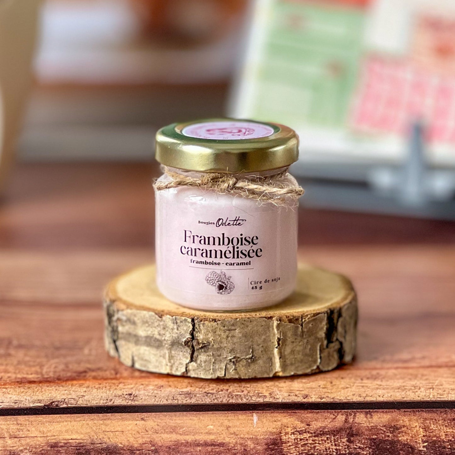 Mini bougie framboise caramélisée