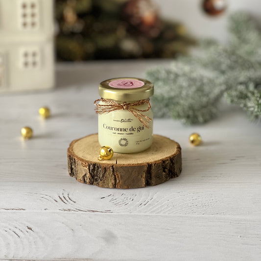 Mini bougie - Couronne de gui