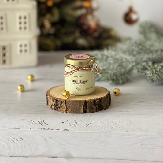 Mini bougie - Nougat blanc