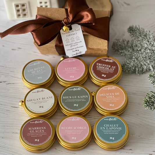 Coffret 3 bougies dorées - A COMPOSER