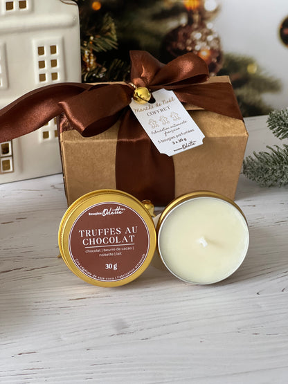 Coffret 3 bougies dorées - A COMPOSER