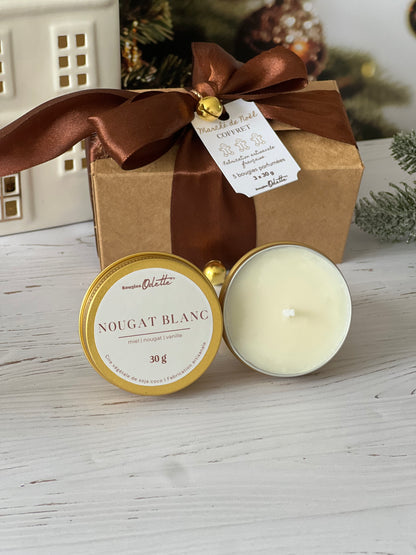 Coffret 3 bougies dorées - A COMPOSER