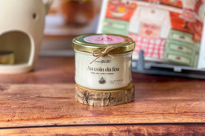 Bougie au coin du feu