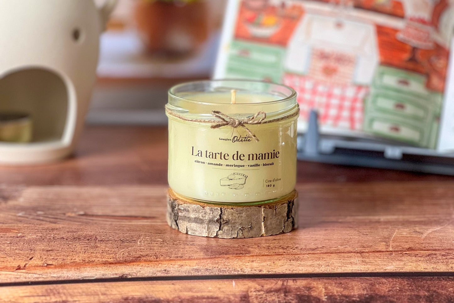 Bougie citron meringué