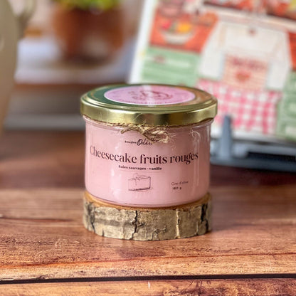 Bougie Cheesecake fruits rouges