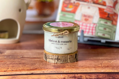 Bougie Abricot & romarin
