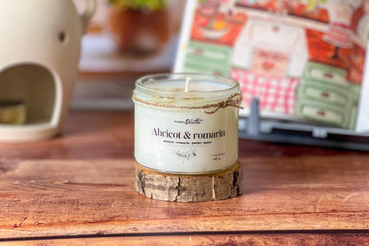 Bougie Abricot & romarin