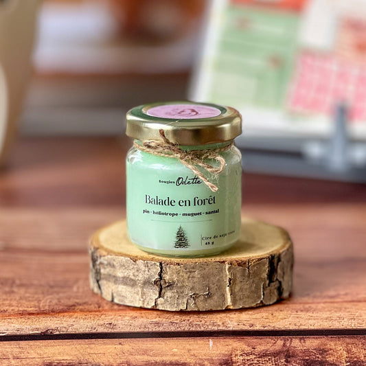 Mini bougie Balade en forêt