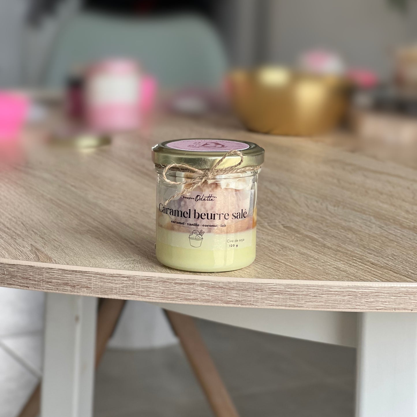 Bougie chantilly Caramel beurre salé - 120 g